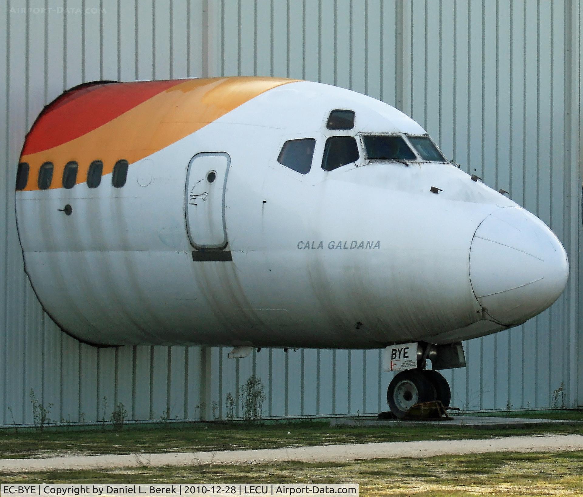 EC-BYE, 1972 Douglas DC-9-32 C/N 47504, The nose section has been preserved at the Museo del Aire, Madrid.