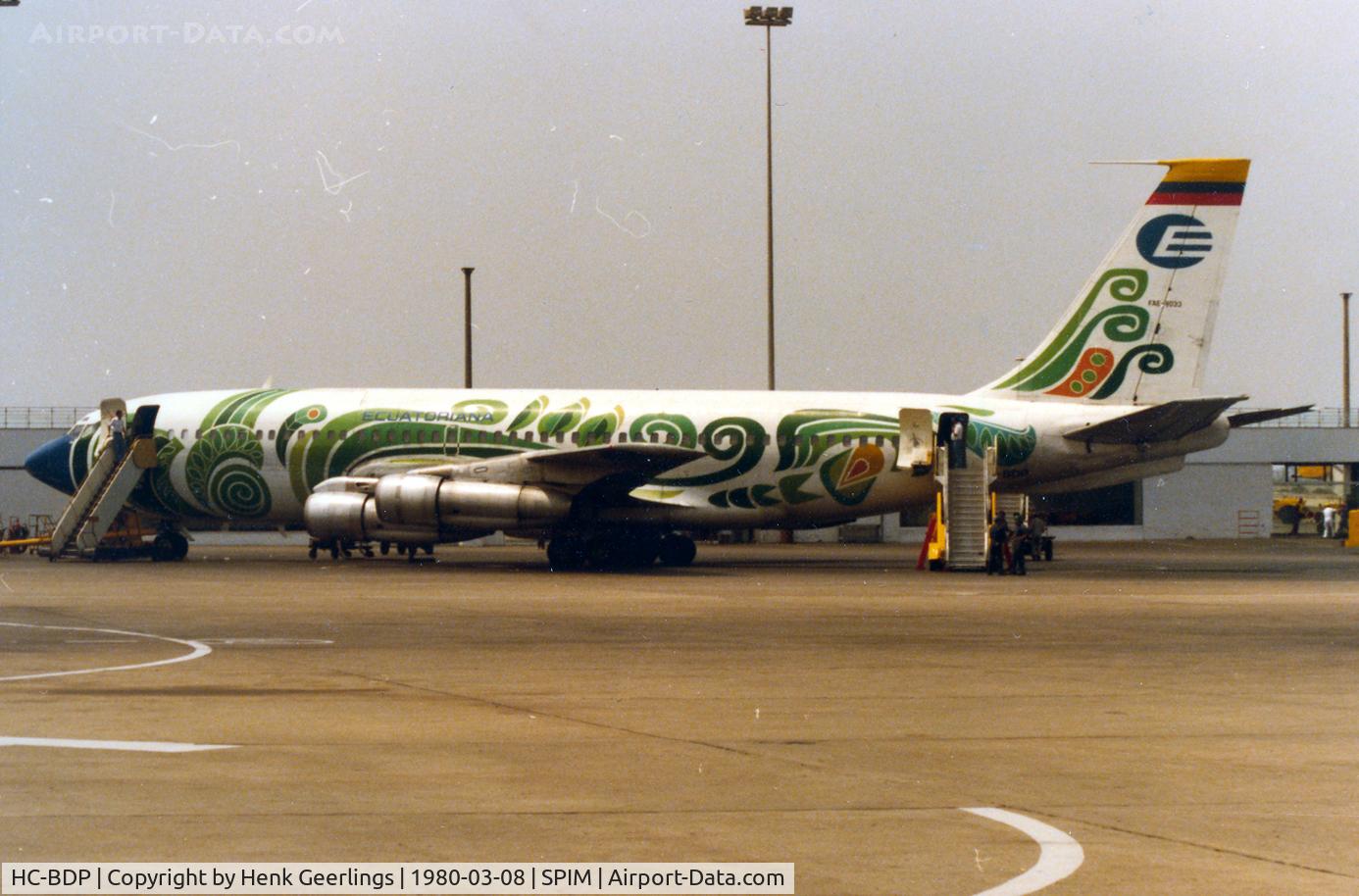 HC-BDP, 1961 Boeing 720-23B C/N 18033, Ecuatoriana , B720