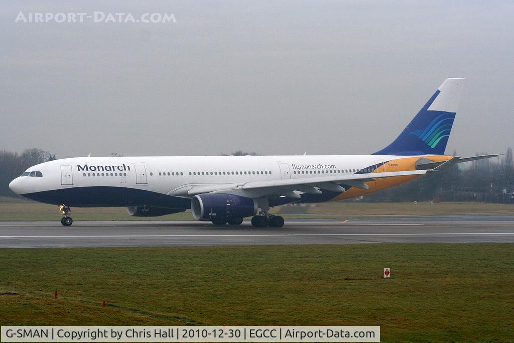 G-SMAN, 1999 Airbus A330-243 C/N 261, still wearing Garuda Indonesia colours on the tail after returning from lease