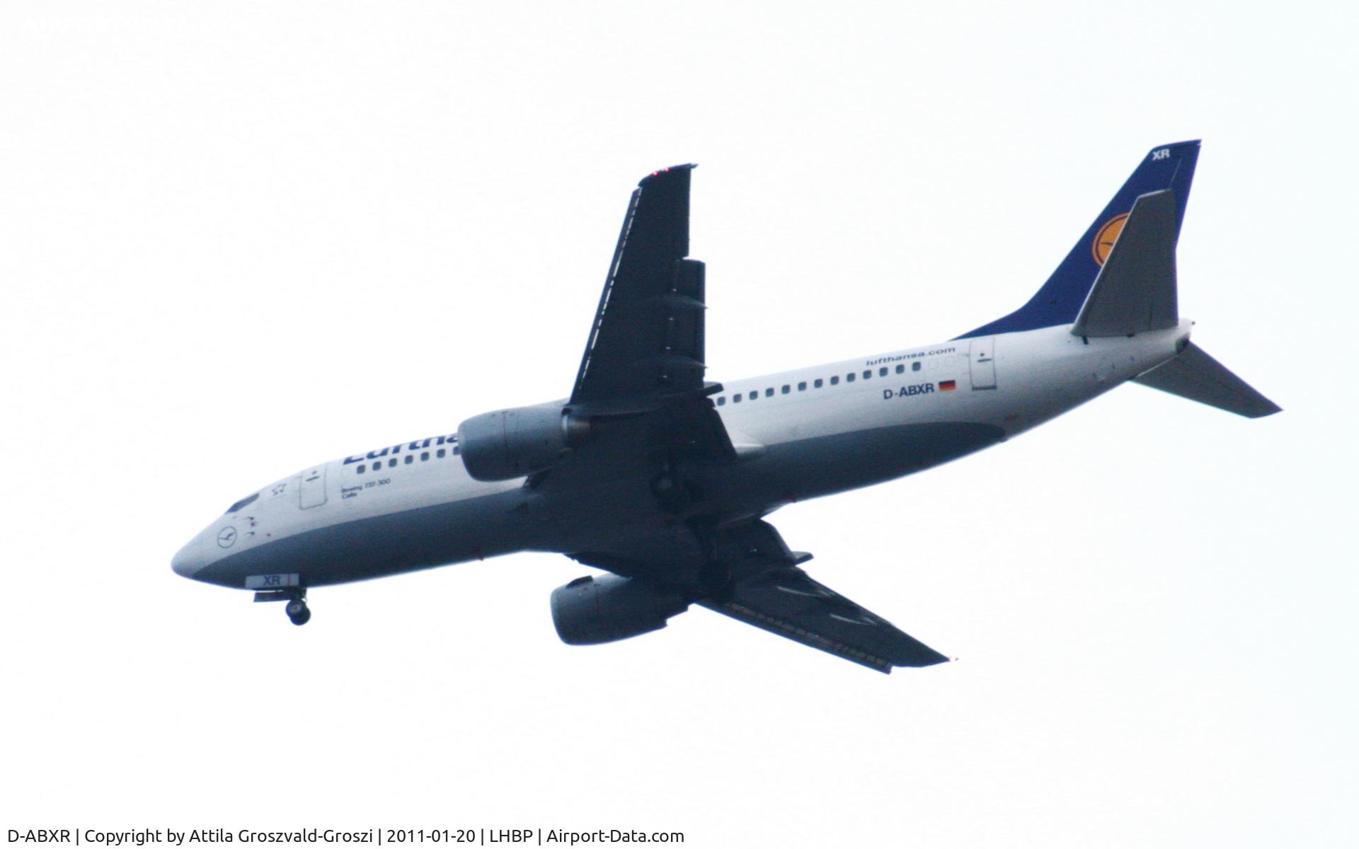 D-ABXR, 1988 Boeing 737-330 C/N 23875, On a landing direction, in Üllö city airspace.