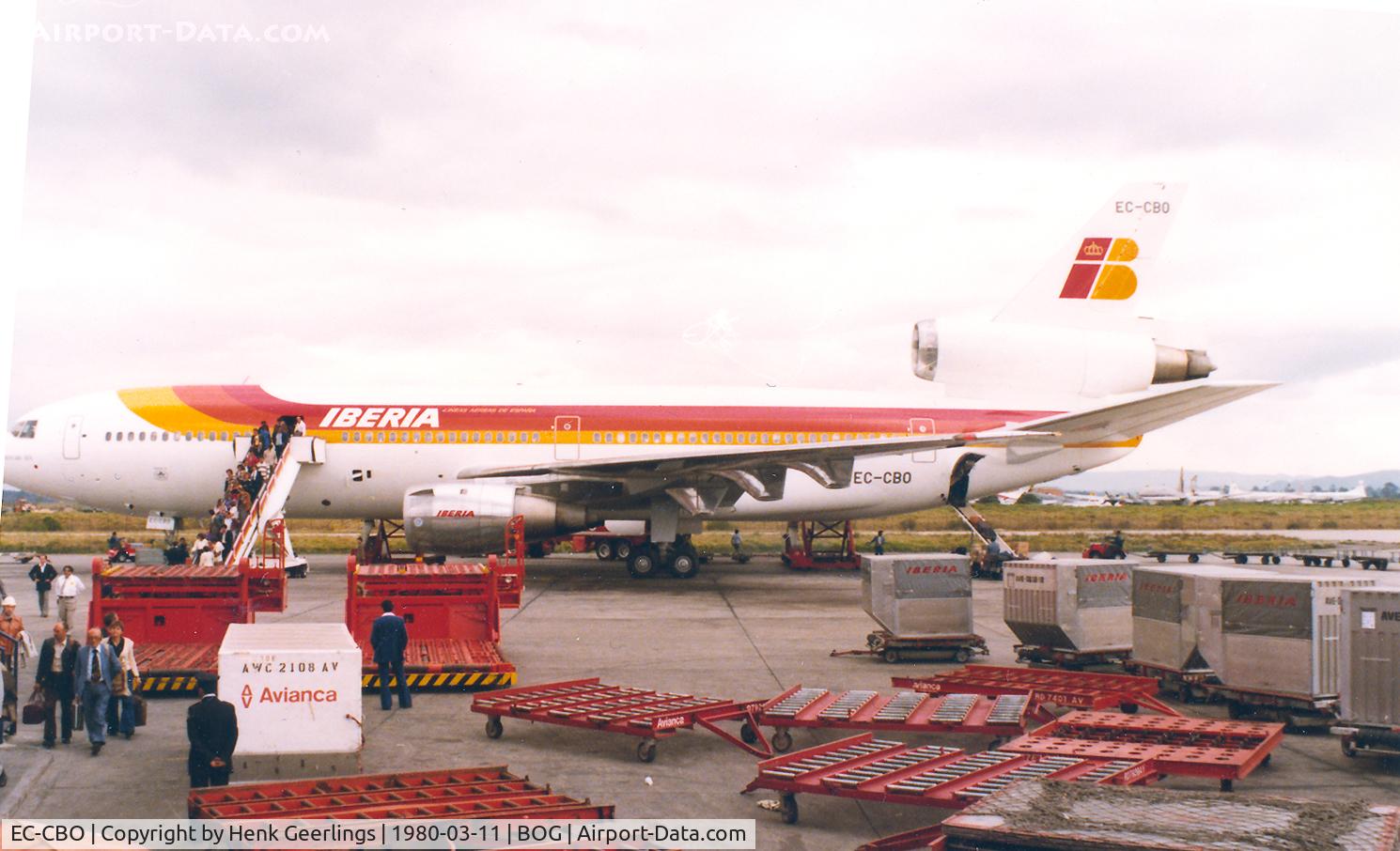 EC-CBO, 1973 Douglas DC-10-30 C/N 46926, Bogota airport , DC-10 Iberia