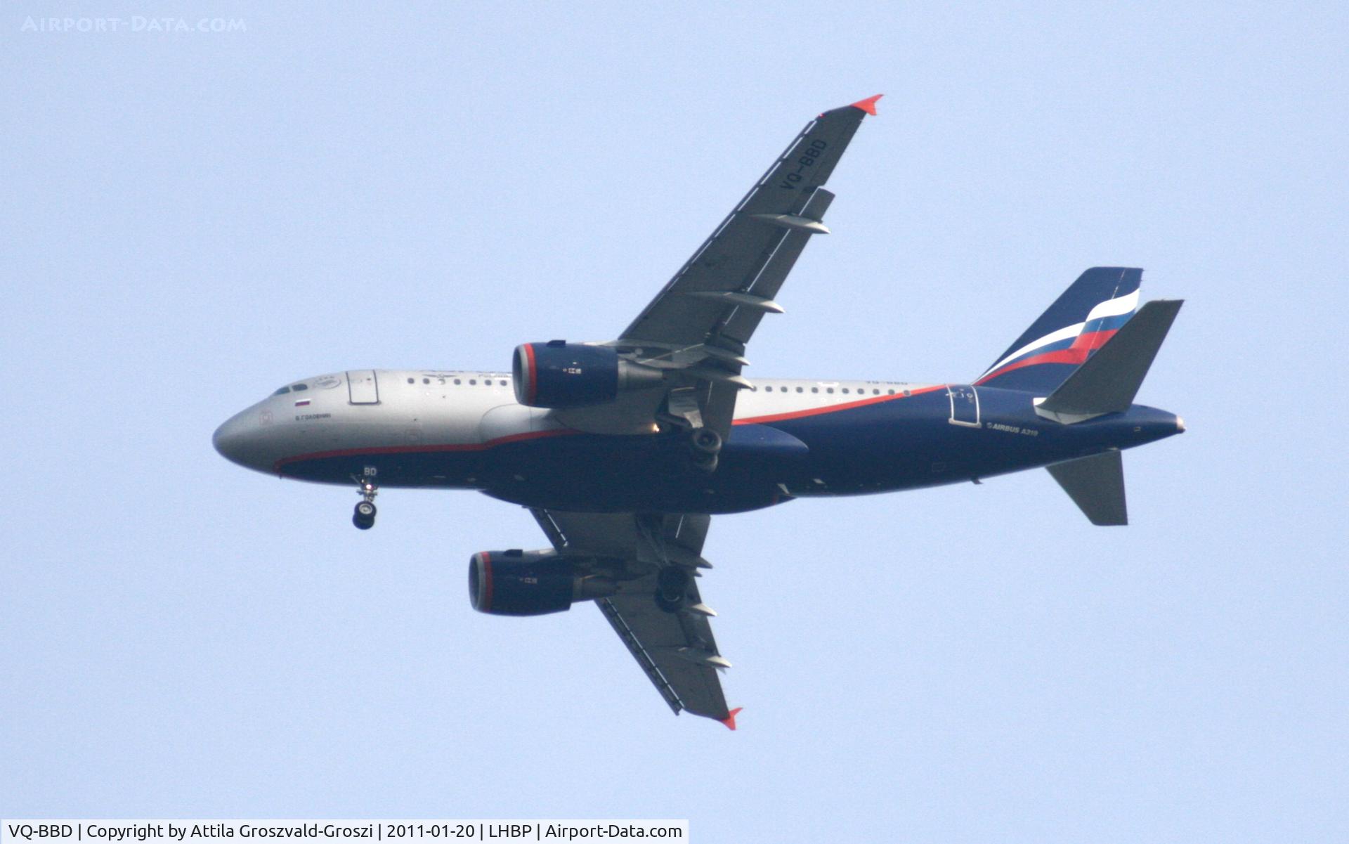 VQ-BBD, 2009 Airbus A319-111 C/N 3838, On a landing direction, in Üllö city airspace.