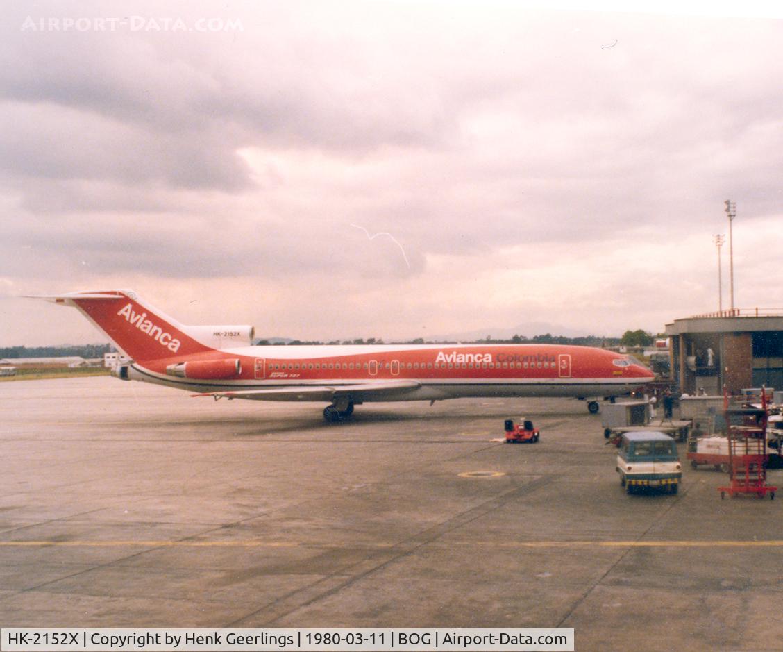 HK-2152X, 1978 Boeing 727-2A1 C/N 21344, Avianca B727 at Bogota