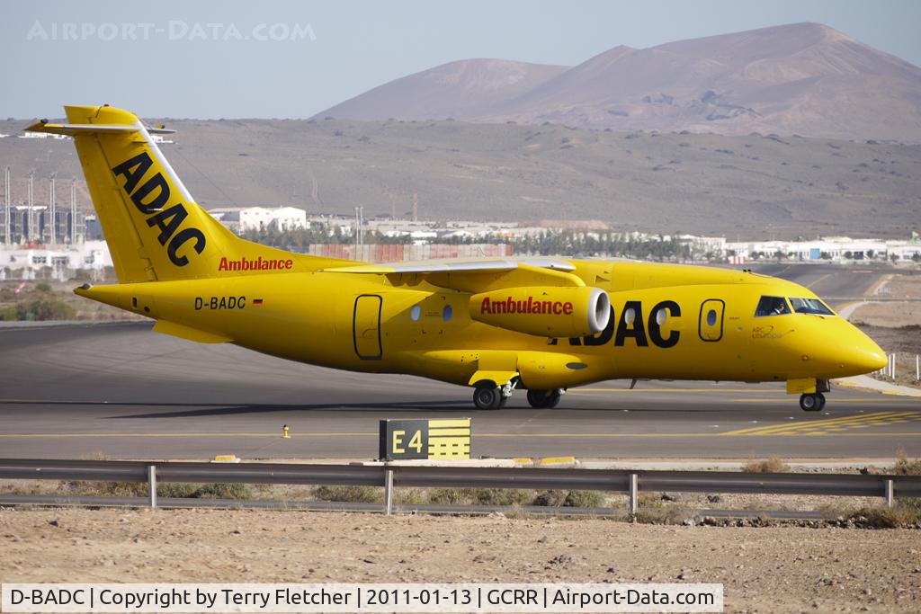 D-BADC, 2003 Dornier Do328JET C/N 3216, Aero Dienst's 1998 Fairchild-Dornier 328JET-310, c/n: 3216 about to depart from Lanzarote