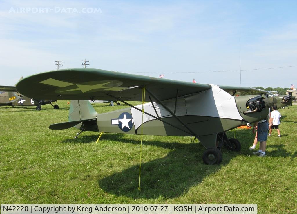 N42220, 1945 Piper J3C-65 Cub Cub C/N 14470, EAA AirVenture 2010