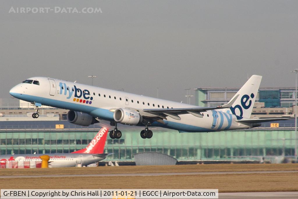 G-FBEN, 2008 Embraer 195LR (ERJ-190-200LR) C/N 19000213, flybe