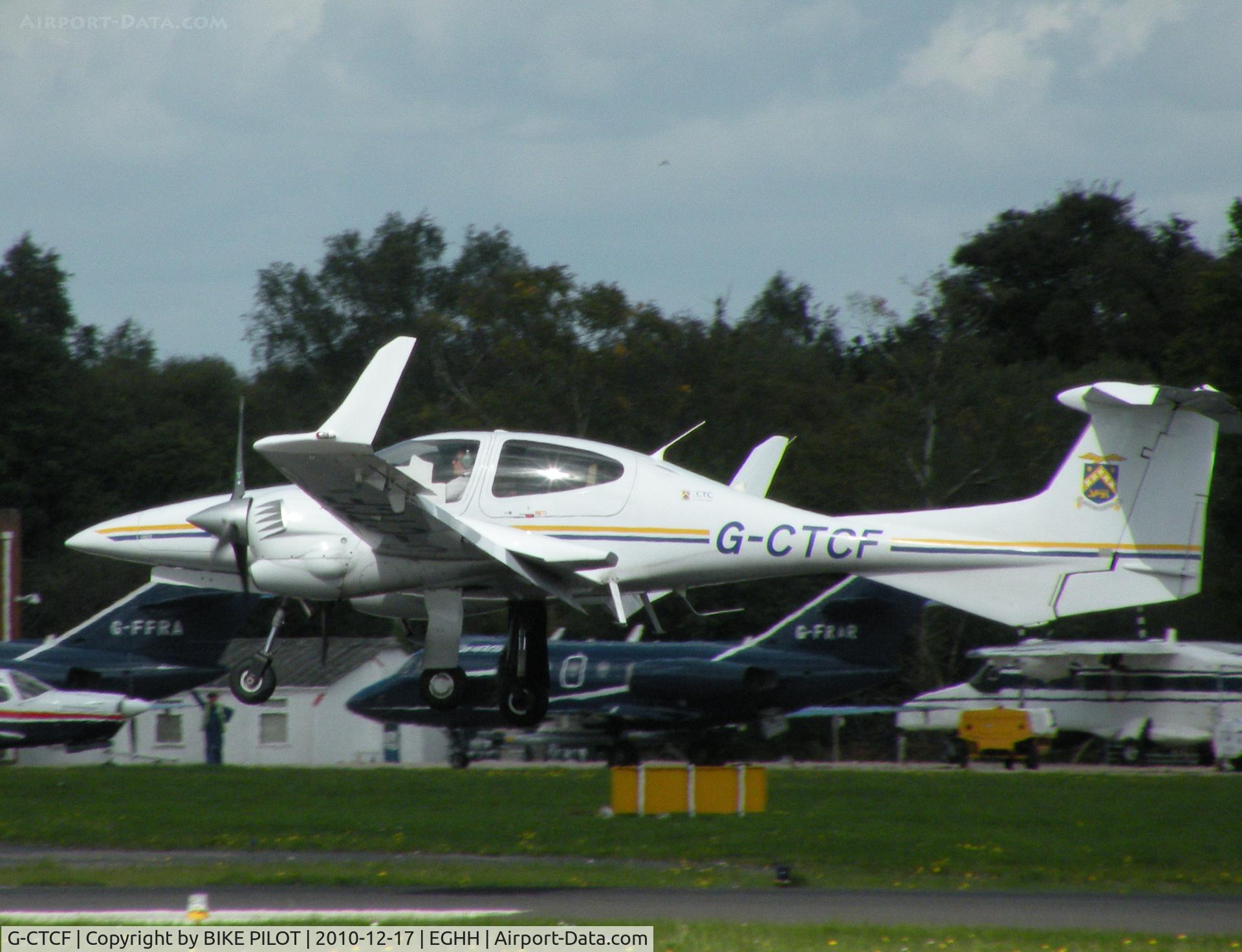 G-CTCF, 2005 Diamond DA-42 Twin Star C/N 42.045, Landing rwy 26
