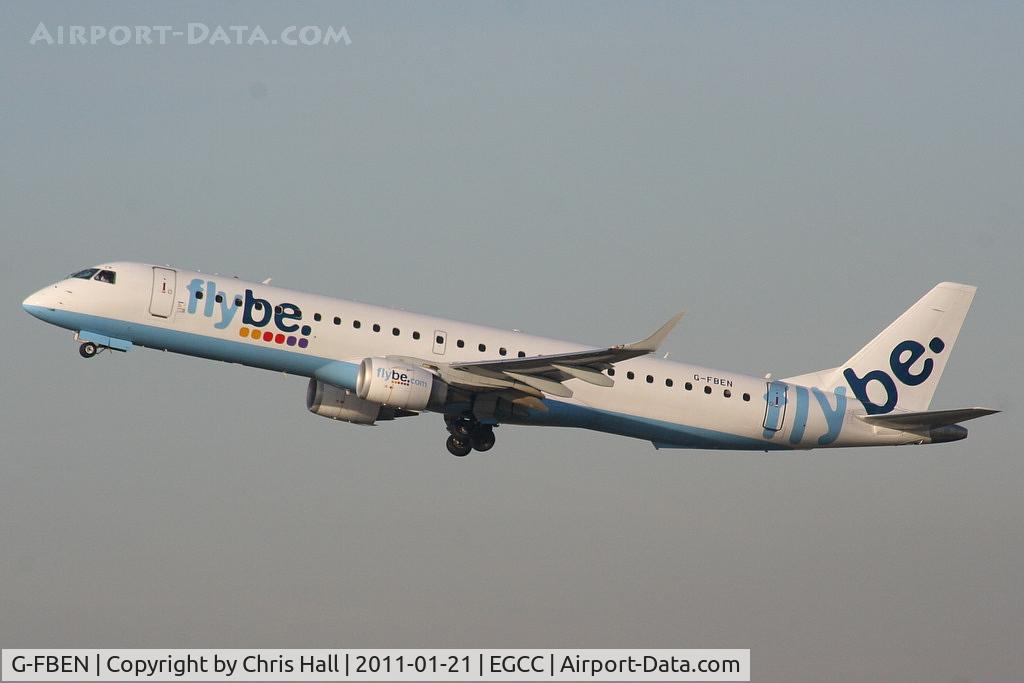 G-FBEN, 2008 Embraer 195LR (ERJ-190-200LR) C/N 19000213, flybe