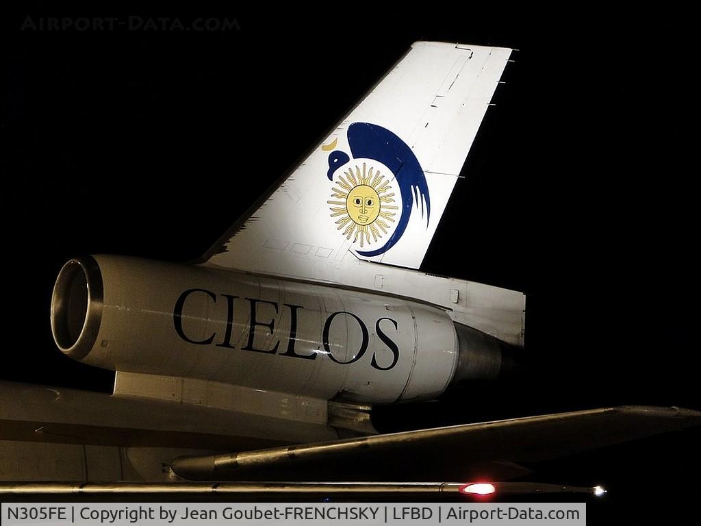 N305FE, 1980 Douglas DC-10-30F C/N 47870, by night