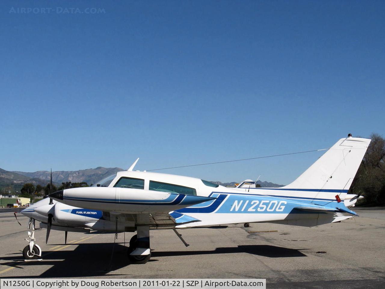 N1250G, 1974 Cessna 310Q C/N 310Q1101, 1974 Cessna 310Q, two Continental IO-470-VO 260 Hp each @ 2625 rpm