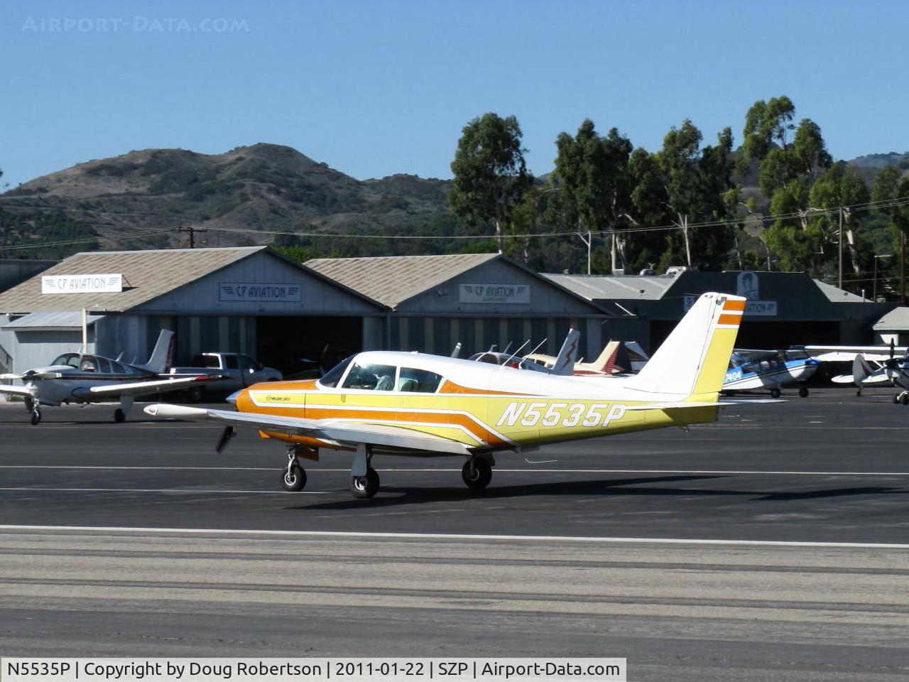 N5535P, 1958 Piper PA-24-250 Comanche C/N 24-599, 1958 Piper PA-24-250 COMANCHE, Lycoming O-540 250 Hp, landing roll Rwy 22