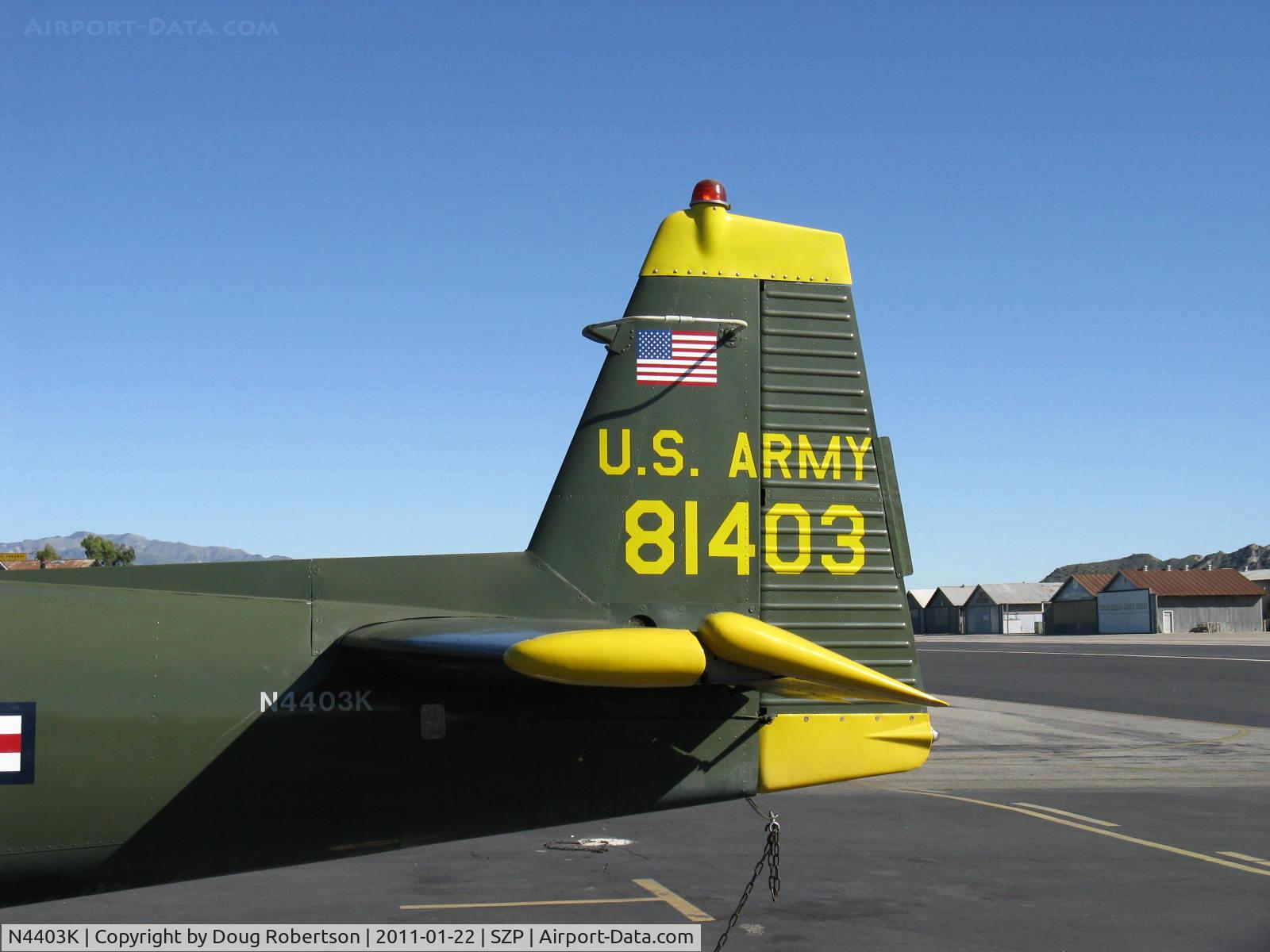 N4403K, 1948 Ryan Navion C/N NAV-4-1403, 1948 Ryan NAVION as L-17B, Continental E-185 listed (owner states 225 Hp engine), tail data