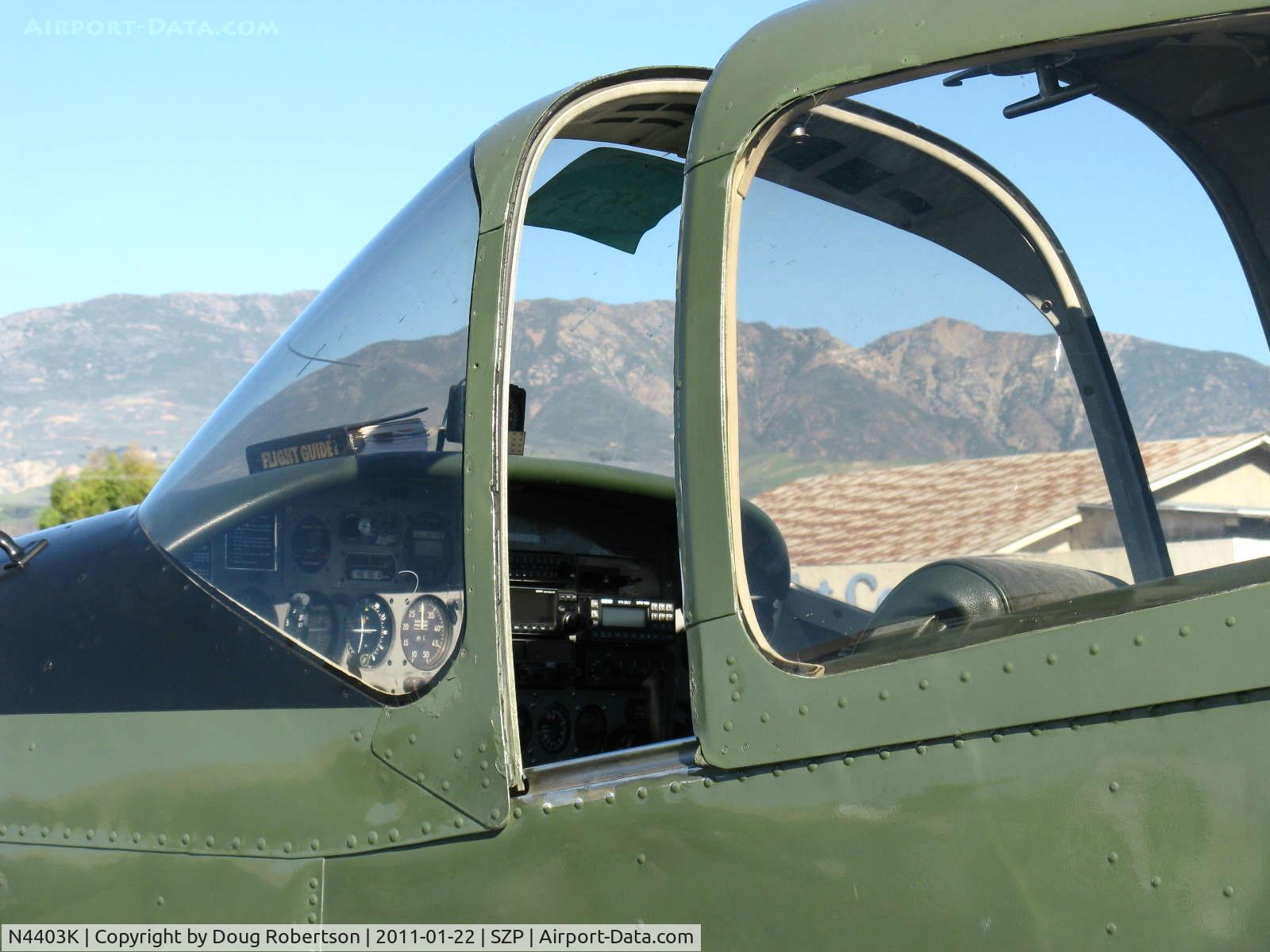 N4403K, 1948 Ryan Navion C/N NAV-4-1403, 1948 Ryan NAVION as L-17B, Continental E-185 listed (owner states 225 Hp engine), canopy speed mods