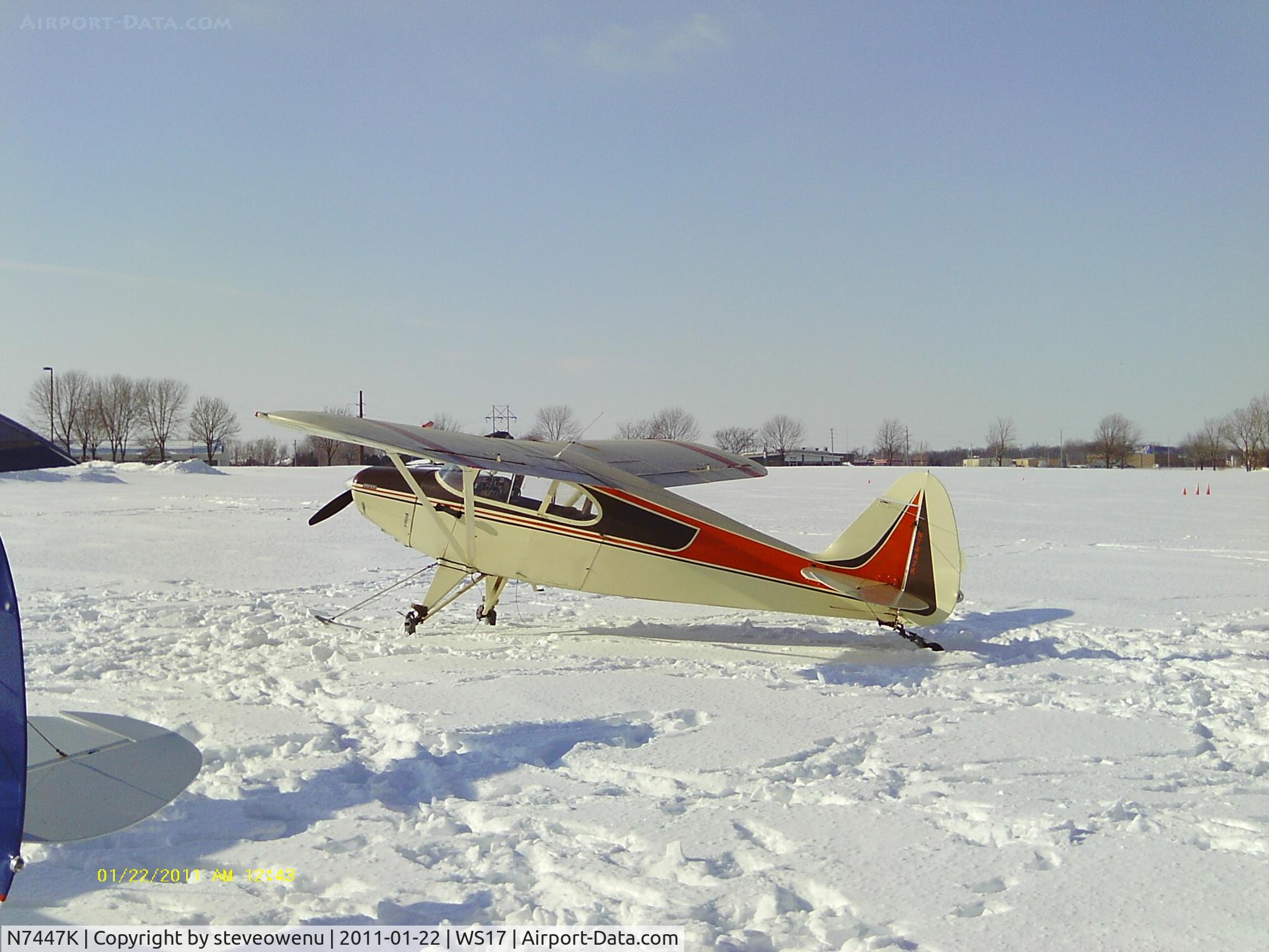 N7447K, 1950 Piper PA-20 Pacer C/N 20-358, EAA Ski plane fly -in