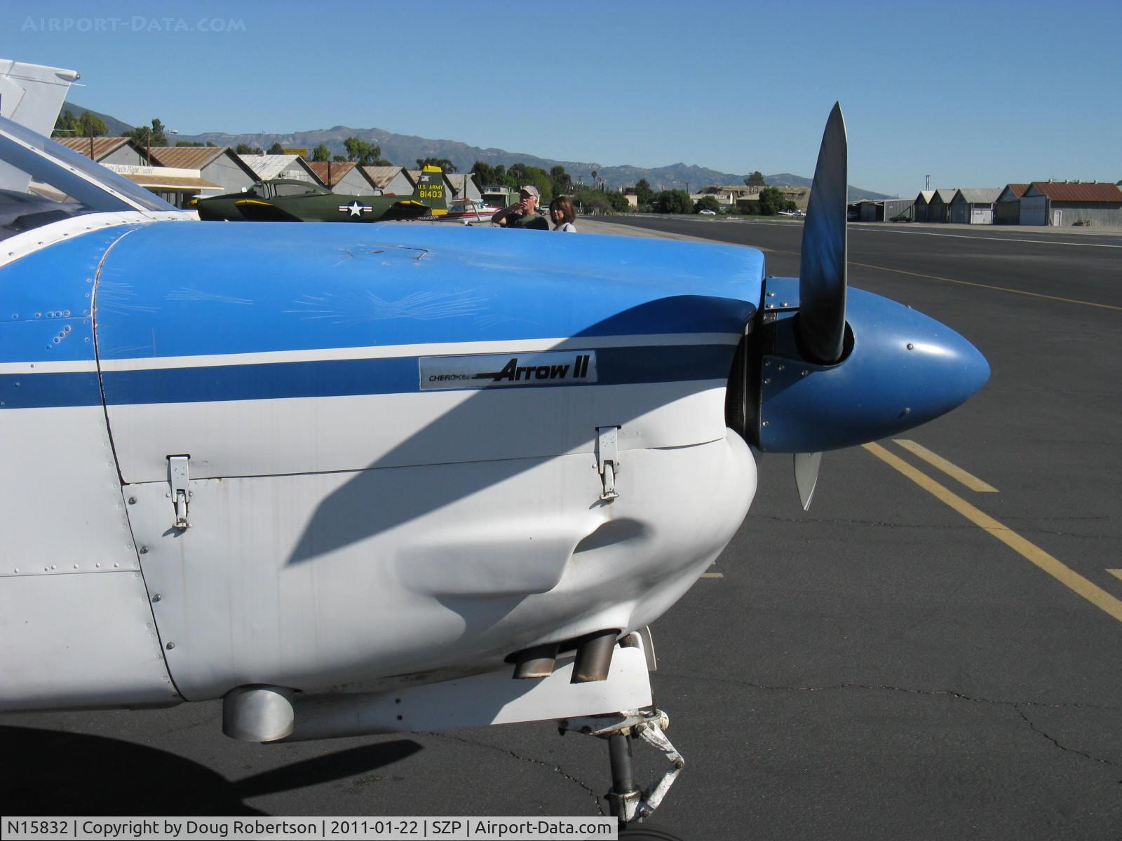 N15832, 1972 Piper PA-28R-200 Arrow IV C/N 28R-7335093, 1972 Piper PA-28R-200 ARROW II, Lycoming IO-360-C1C 200 Hp, logo