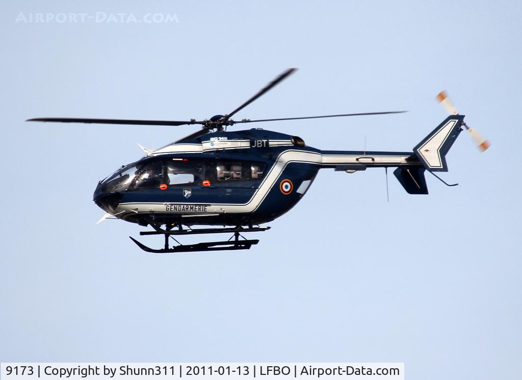9173, Eurocopter-Kawasaki EC-145 (BK-117C-2) C/N 9173, Passing above the airport...