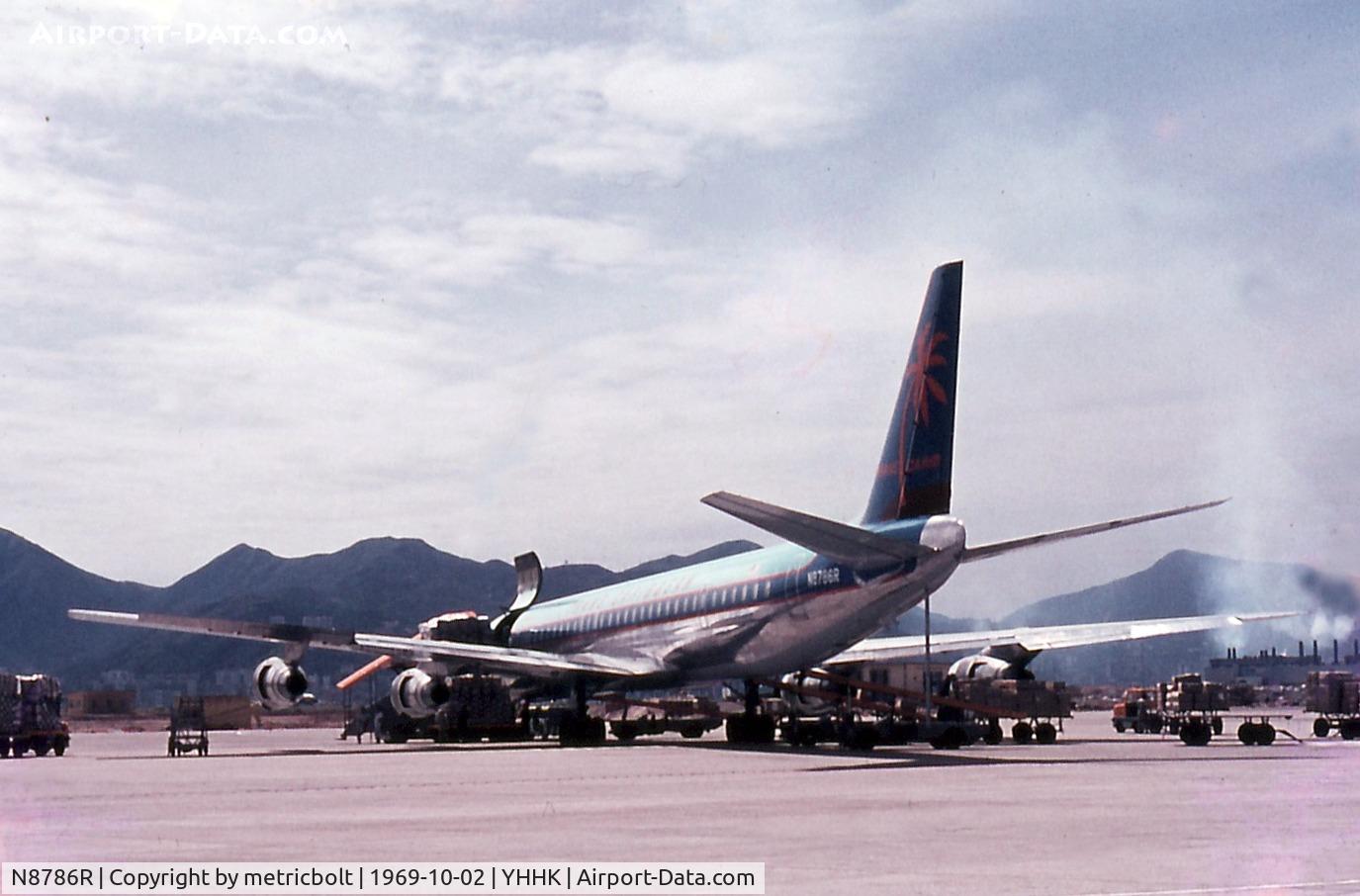 N8786R, 1967 Douglas DC-8-61CF C/N 45897, delivered 12/2/1967 to Trans Caribbean Airlines as
DC-8-61CF 