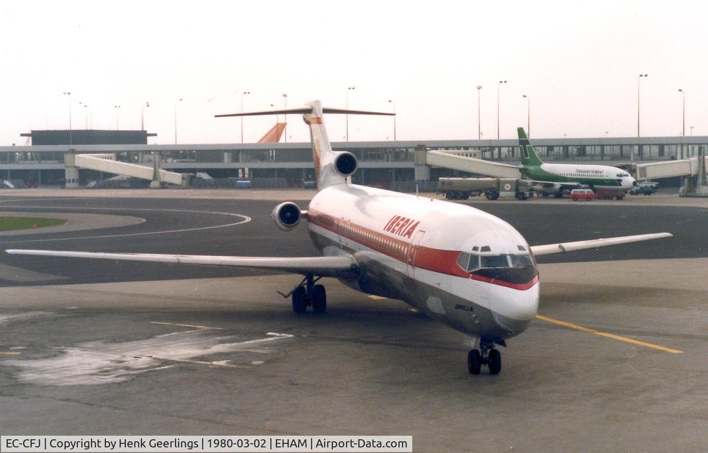 EC-CFJ, 1974 Boeing 727-256 C/N 20820, Iberia , Schiphol , 1980