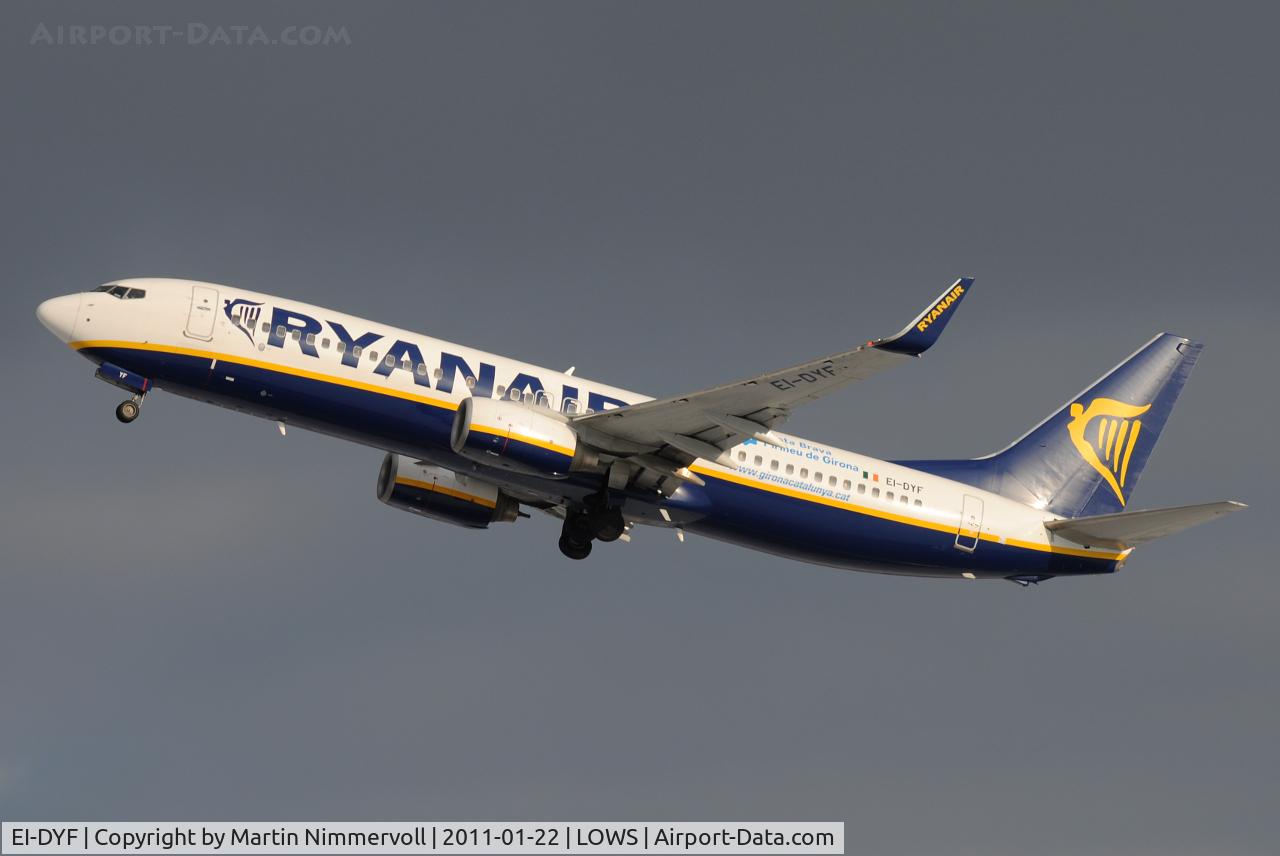 EI-DYF, 2008 Boeing 737-8AS C/N 36569, Ryanair