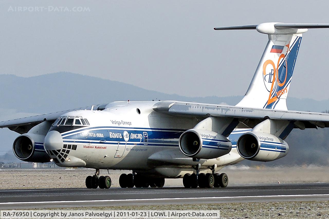 RA-76950, 2004 Ilyushin Il-76TD-90VD C/N 2043420697, Volga Dnepr Airlines Ilyushin IL-76TD-90VD take off in LOWL/LNZ