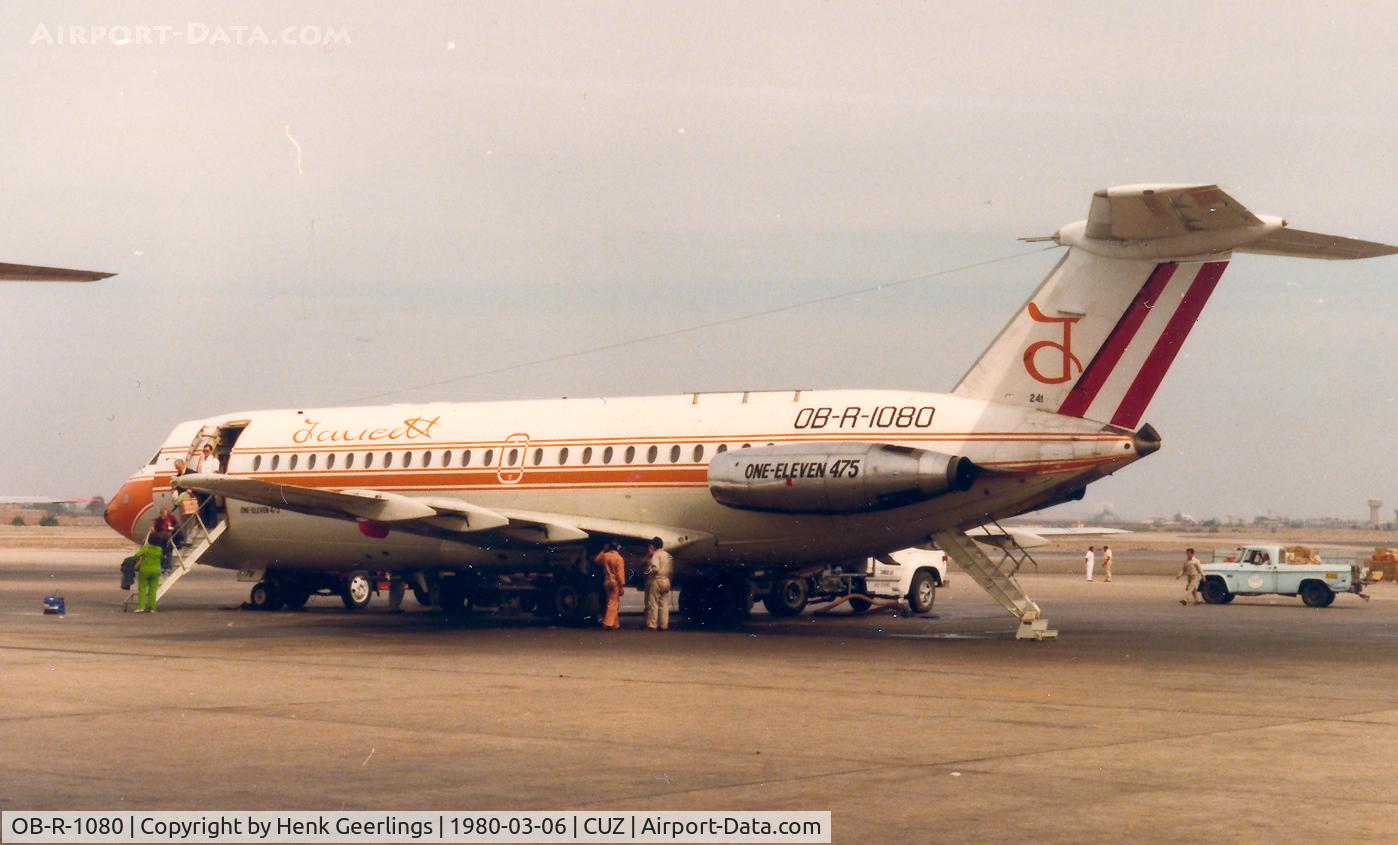 OB-R-1080, 1971 BAC 111-476FM One-Eleven C/N 241, Faucett , One Eleven , Cuzco 1980