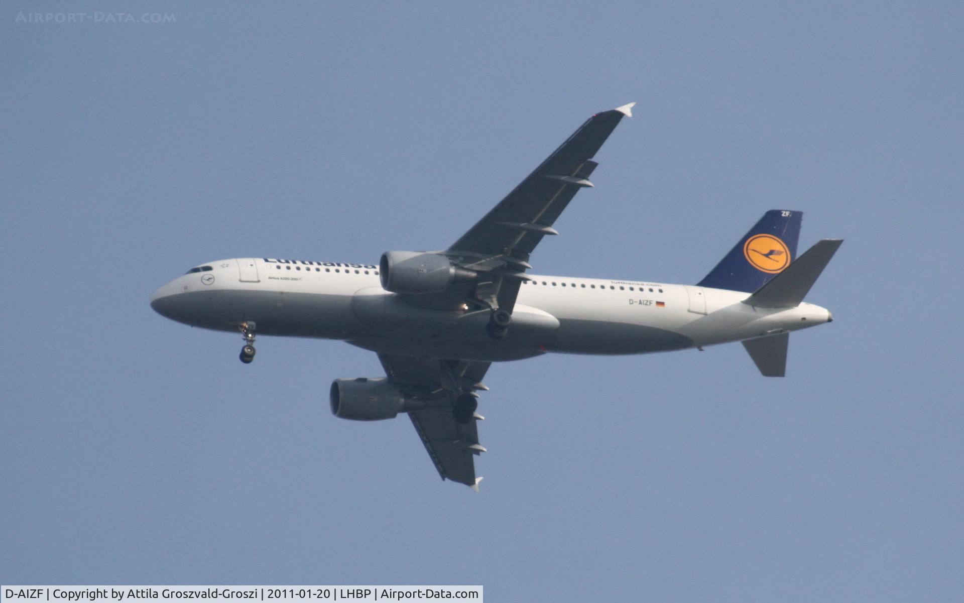 D-AIZF, 2010 Airbus A320-214 C/N 4289, On a landing direction, in Üllö city airspace.