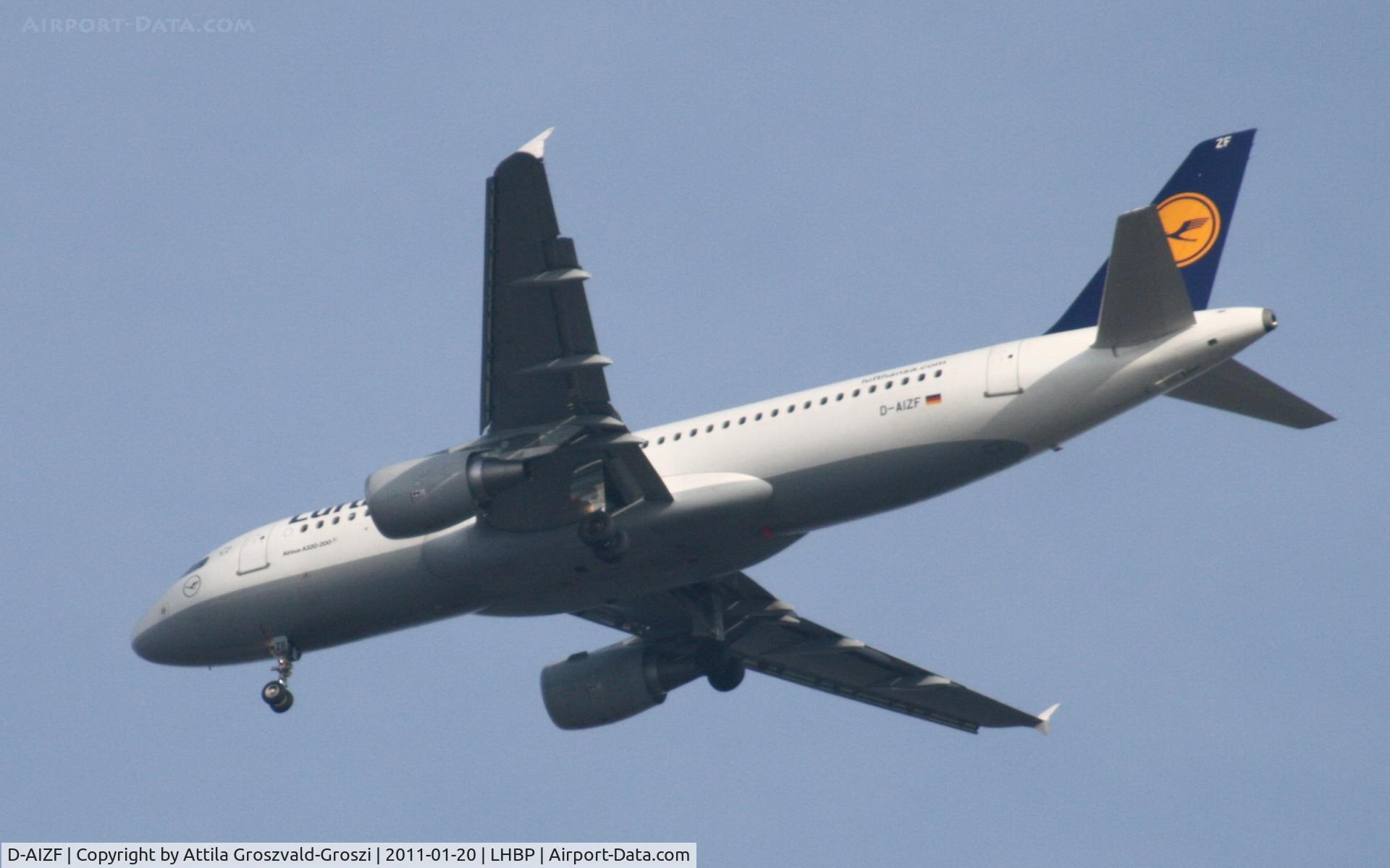 D-AIZF, 2010 Airbus A320-214 C/N 4289, On a landing direction, in Üllö city airspace.