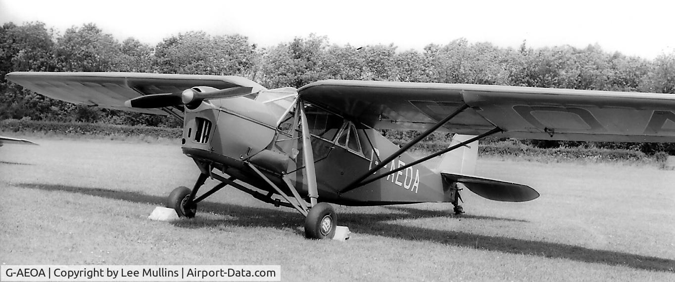 G-AEOA, 1931 De Havilland DH.80A Puss Moth C/N 2184, Seen at Old Warden.