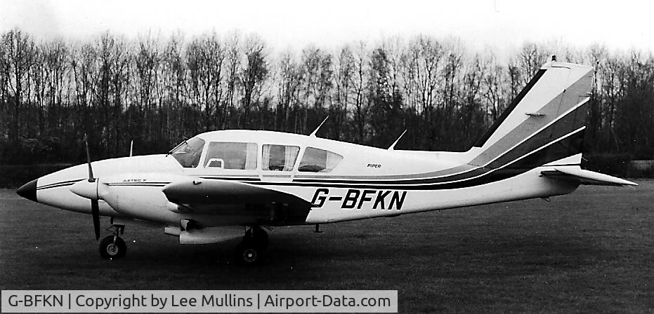 G-BFKN, 1977 Piper PA-23-250 Aztec F C/N 27-7854011, G-BFKN seen at Denham.