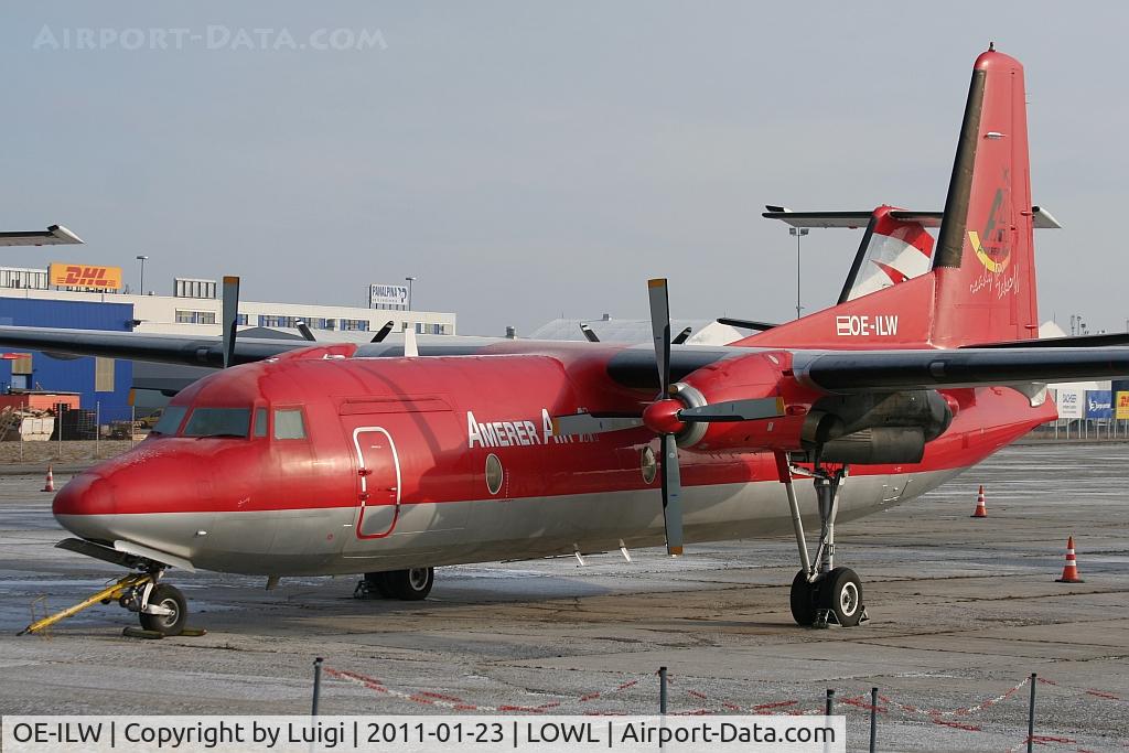 OE-ILW, 1985 Fokker F-27-500 Friendship C/N 10681, Amerer Air