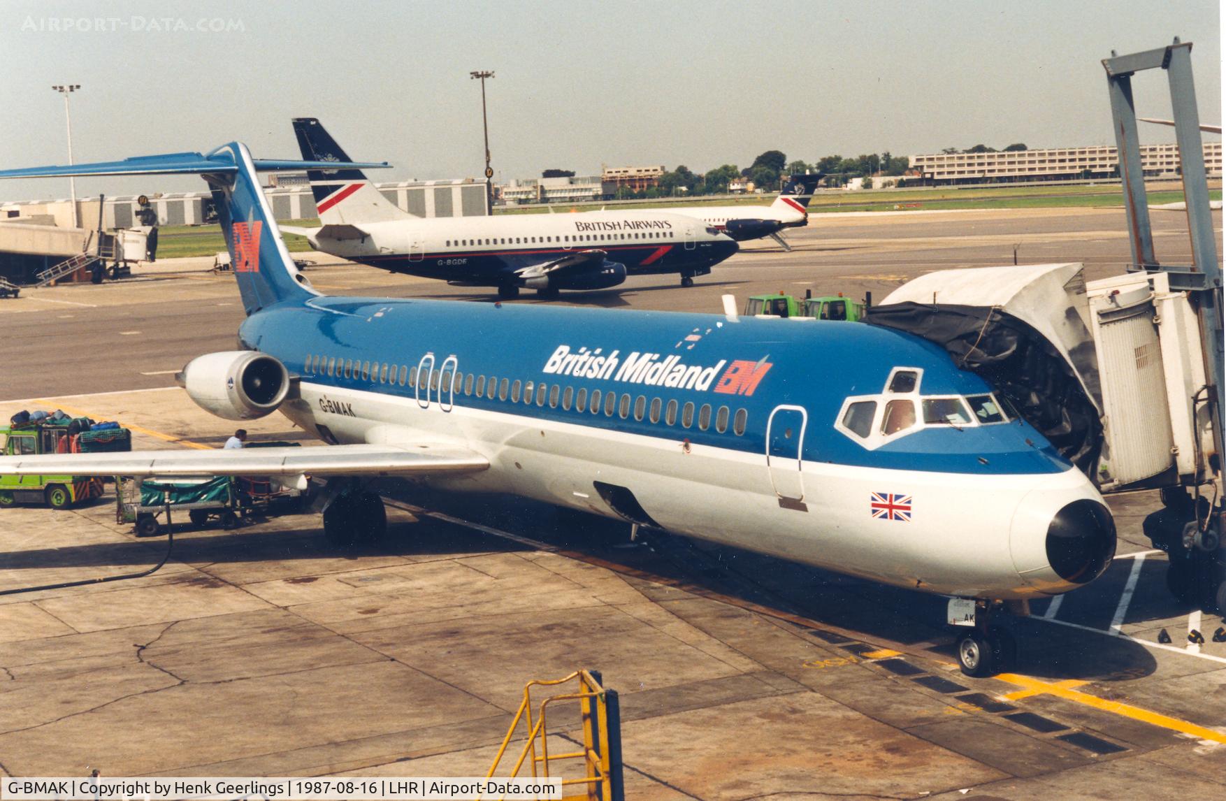 G-BMAK, 1970 Douglas DC-9-32 C/N 47430, British Midland , LHR