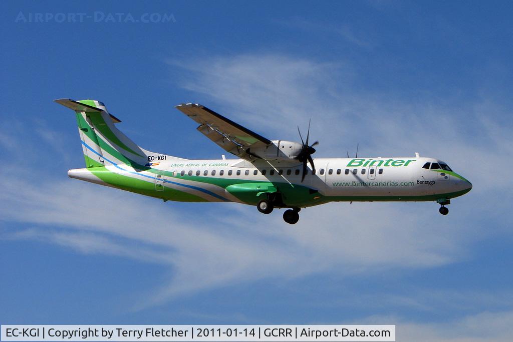 EC-KGI, 2007 ATR 72-212A C/N 752, Binter's 2007 ATR 72-212A, c/n: 752 at Lanzarote