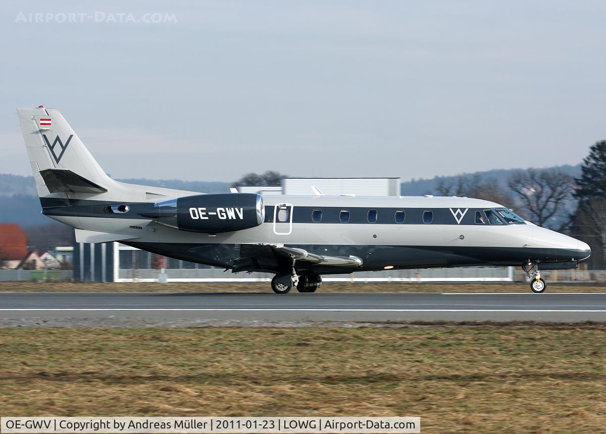 OE-GWV, 2008 Cessna 560XLS Citation Excel C/N 560-5826, line up rwy. 17