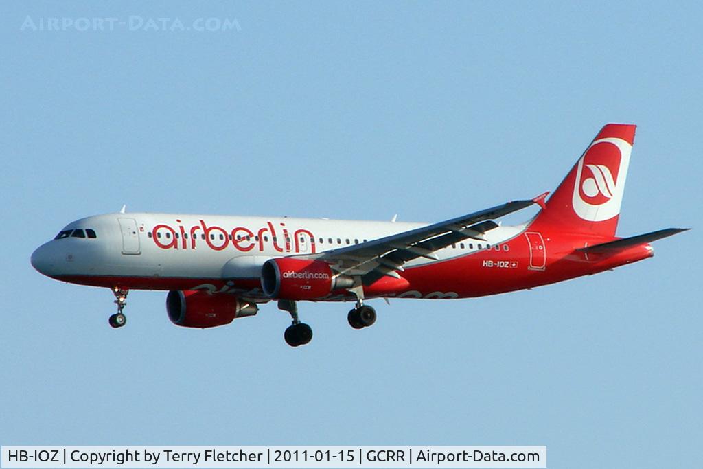 HB-IOZ, 2010 Airbus A320-214 C/N 4294, Belair / Air Berlin A320 at Lanzarote
