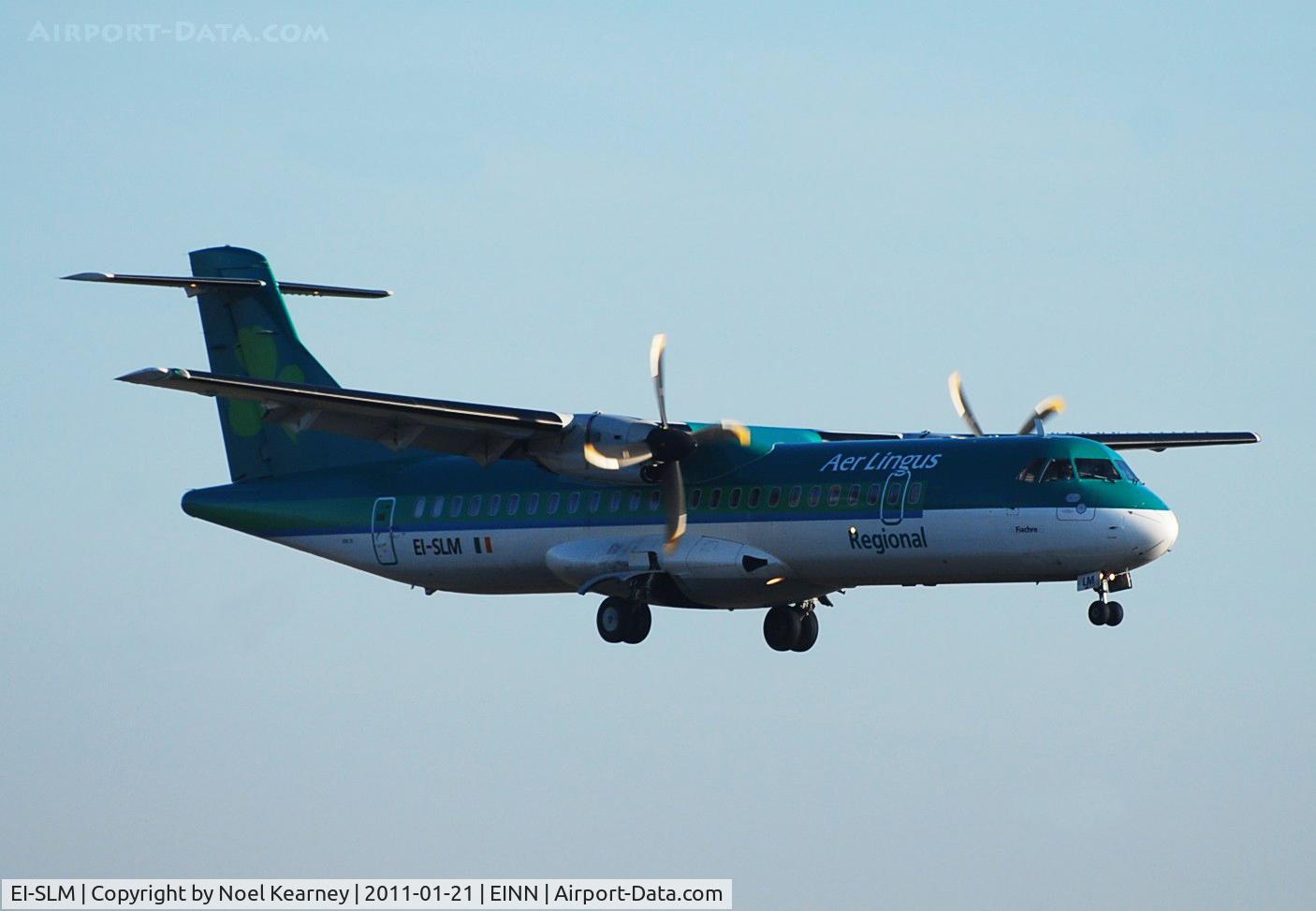 EI-SLM, 1994 ATR 72-212 C/N 413, Landing Rwy 24