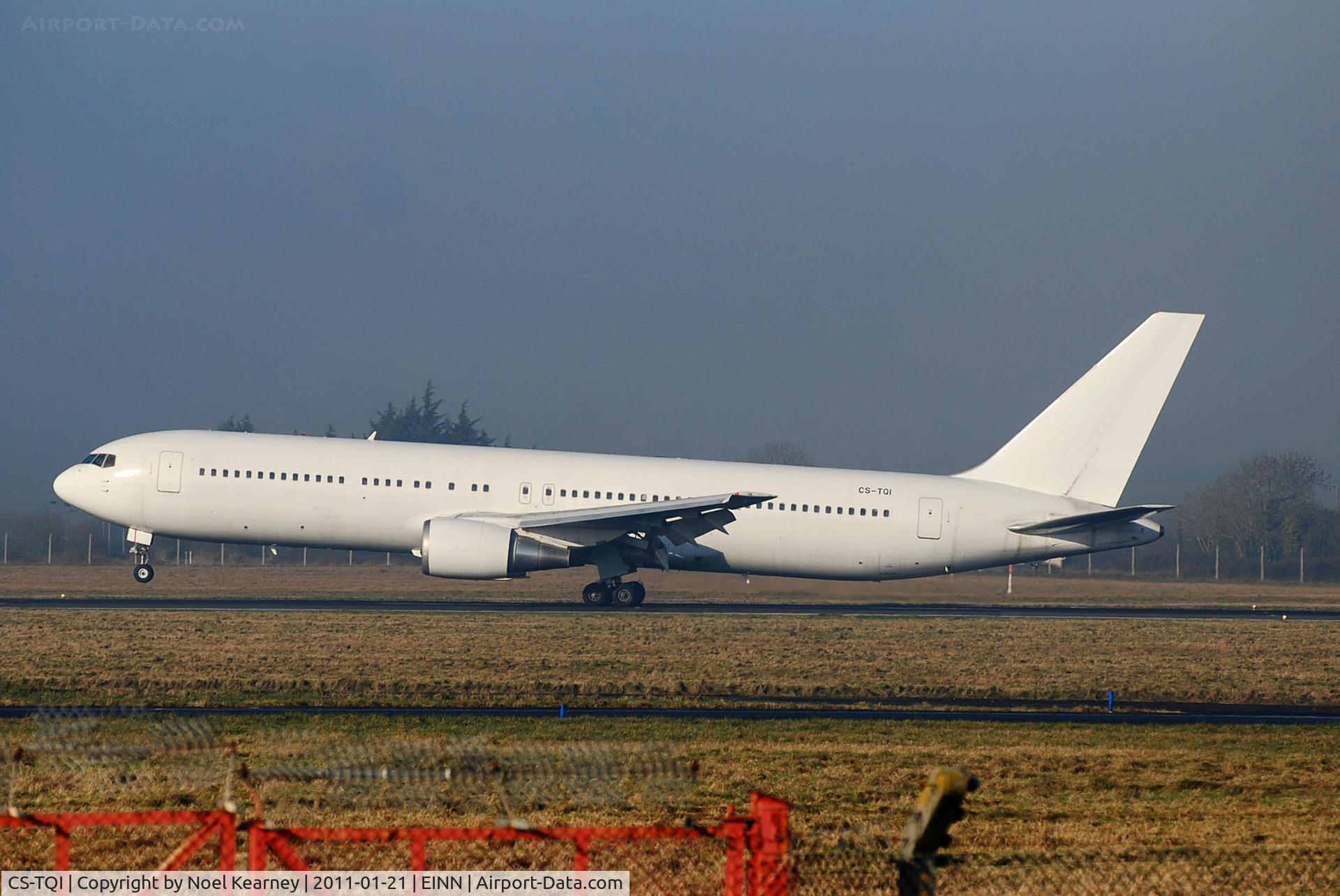 CS-TQI, 1991 Boeing 767-3S1/ER C/N 25221, Landing Rwy 24, and operated by LUZAIR