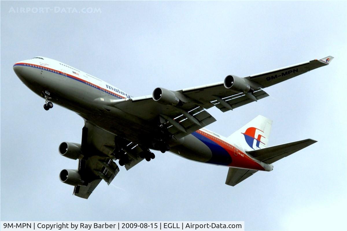 9M-MPN, 2000 Boeing 747-4H6 C/N 28432, 9M-MPN   Boeing 747-4H6 [28432] (Malaysia Airlines) Home~G 15/08/2009