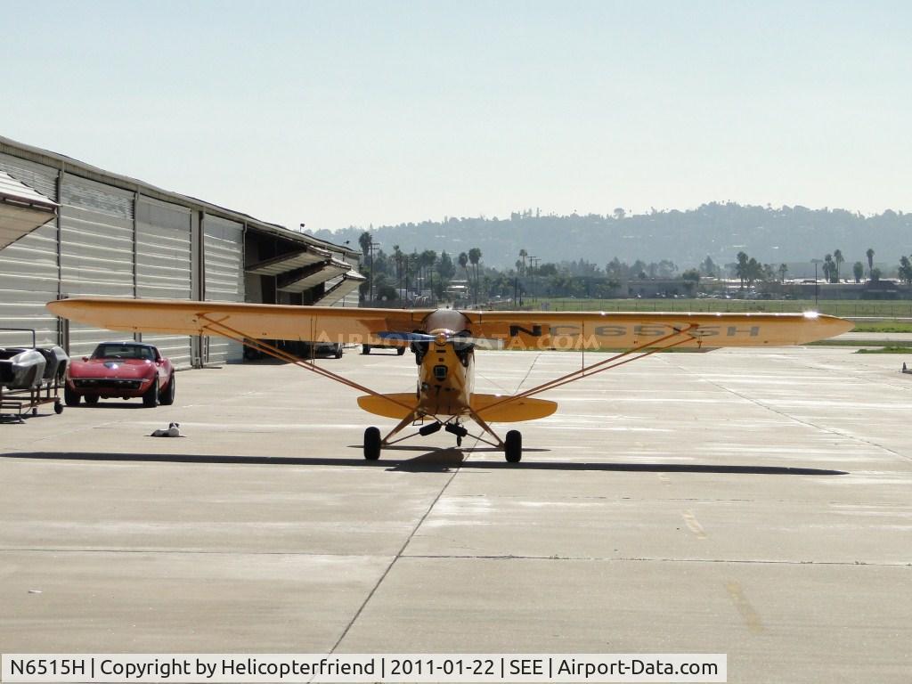 N6515H, 1946 Piper J3C-65 Cub C/N 19701, Waiting to be put back into the hanger