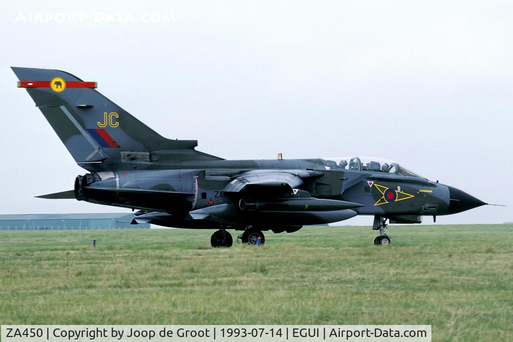 ZA450, 1983 Panavia Tornado GR.1B C/N BS080/242/3116, when Honington was still an active airfield (ans 27 Sq a Tornado squadron)