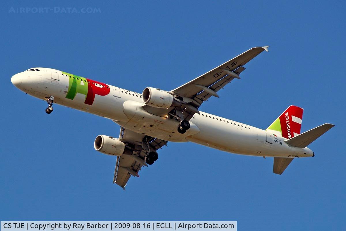 CS-TJE, 2000 Airbus A321-211 C/N 1307, Airbus A321-211 [1307] (TAP Air Portugal) Home~G 16/08/2009