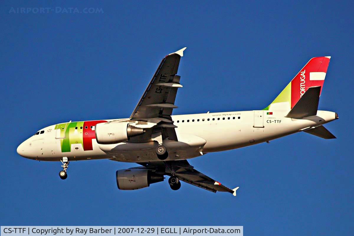 CS-TTF, 1998 Airbus A319-111 C/N 837, Airbus A319-111 [0837] TAP Air Portugal Home~G 29/12/2007