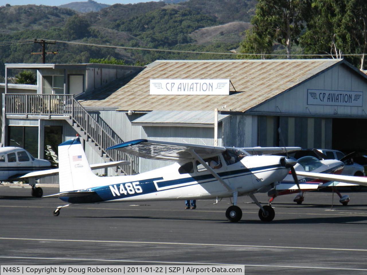 N485, 1959 Cessna 180B C/N 50595, 1959 Cessna 180B, Continental O-470 230 Hp, taxi back