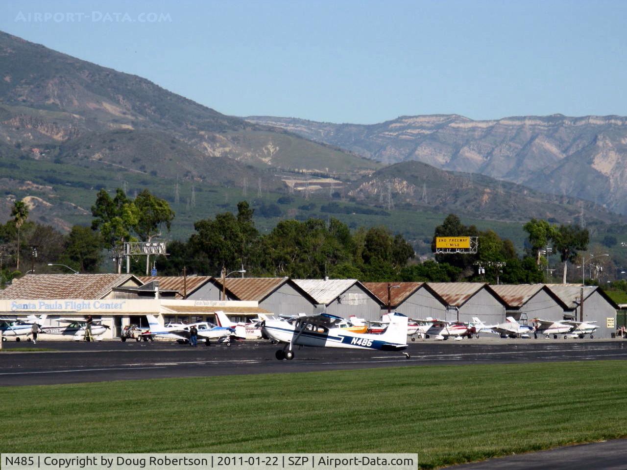 N485, 1959 Cessna 180B C/N 50595, 1959 Cessna 180B, Continental O-470 230 Hp, taxi off active