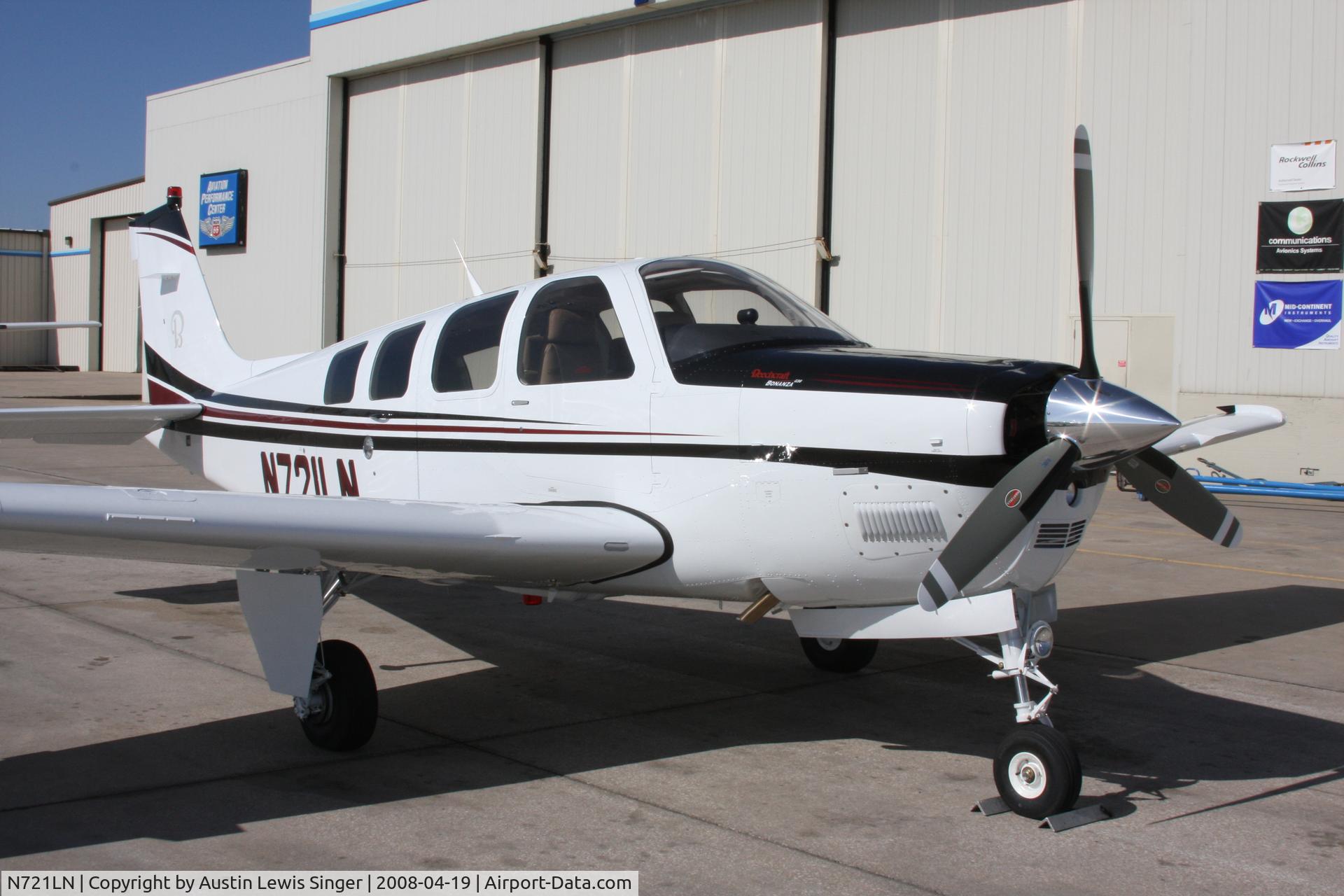 N721LN, 2008 Hawker Beechcraft Corp G36 Bonanza C/N E-3848, When I got the plane.