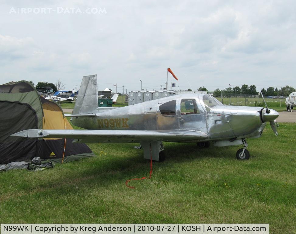 N99WK, 1963 Mooney M20C Ranger C/N 2396, EAA AirVenture 2010