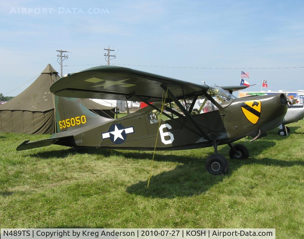 N489TS, 1946 Stinson L-5G Sentinel C/N 76-4629, EAA AirVenture 2010
