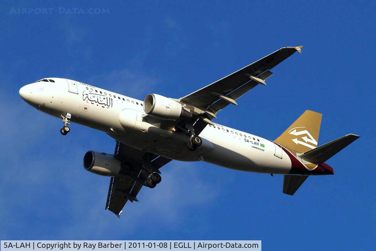 5A-LAH, 2010 Airbus A320-214 C/N 4405, Airbus A320-214 [4405] Libyan Airlines Home~G 08/01/2011