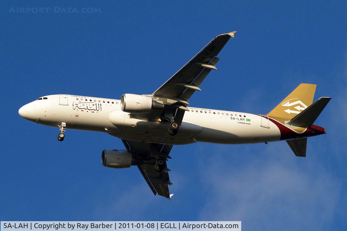 5A-LAH, 2010 Airbus A320-214 C/N 4405, Airbus A320-214 [4405] Libyan Airlines Home~G 08/01/2011