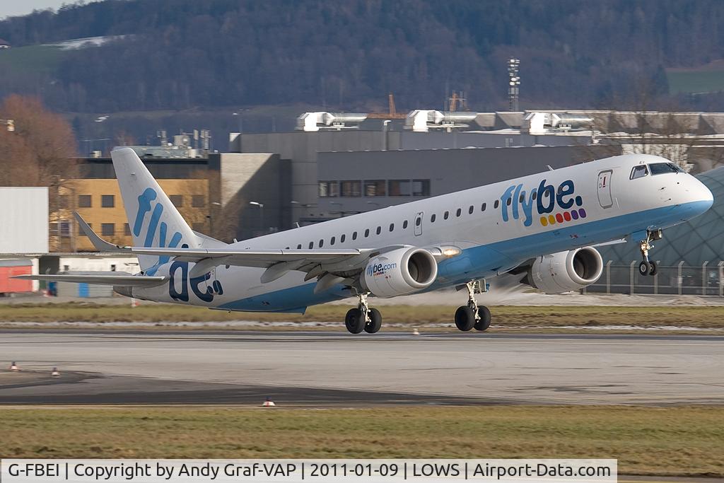 G-FBEI, 2007 Embraer 195LR (ERJ-190-200LR) C/N 19000143, FlyBe EMB190