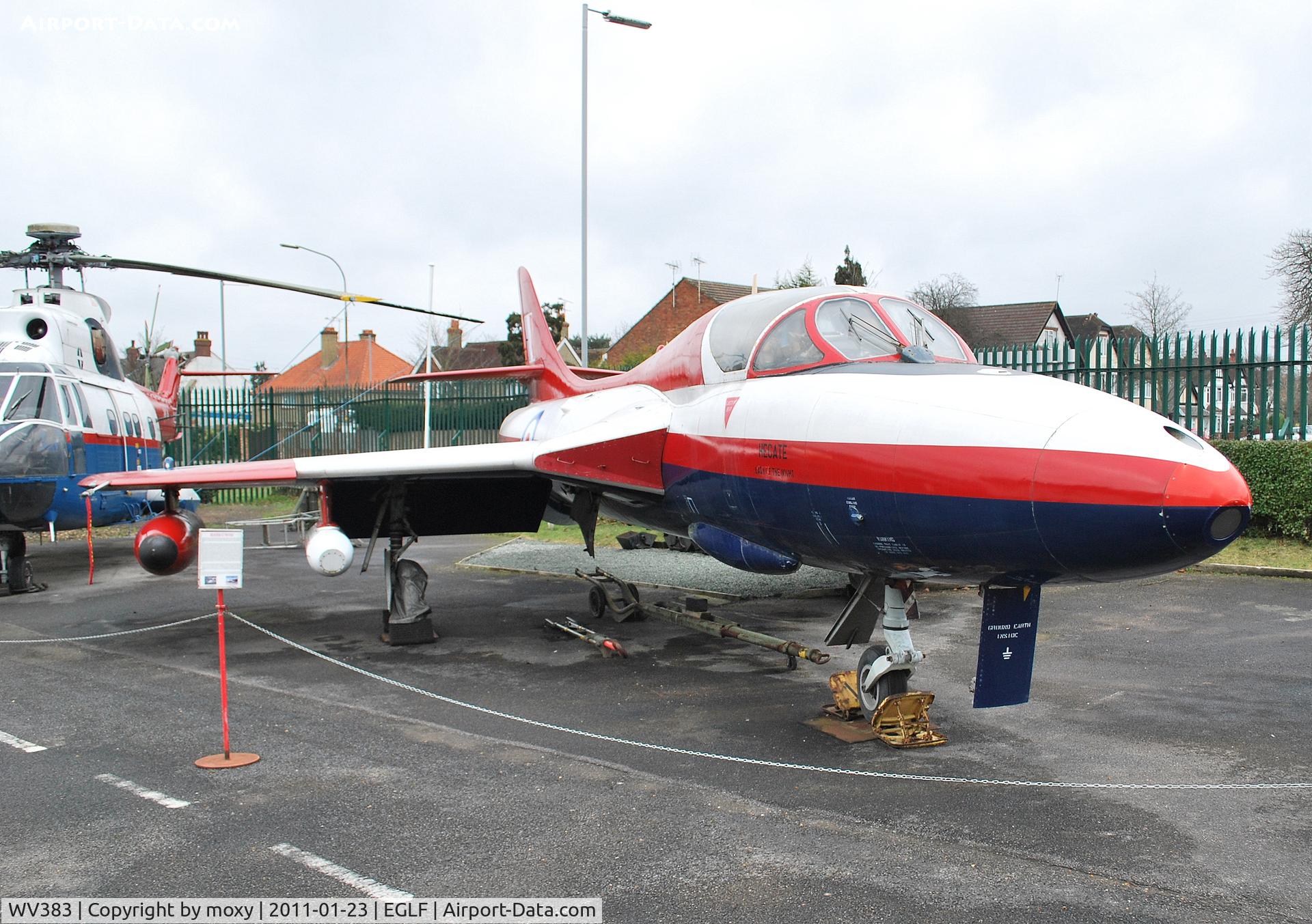 WV383, 1965 Hawker Hunter T.7 C/N 41H-670829, Hunter T.7 at the F.A.S.T. museum, Farnborough.